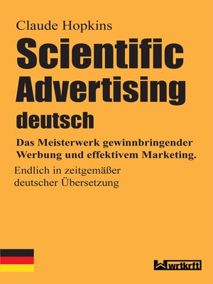 cover image of Scientific Advertising deutsch